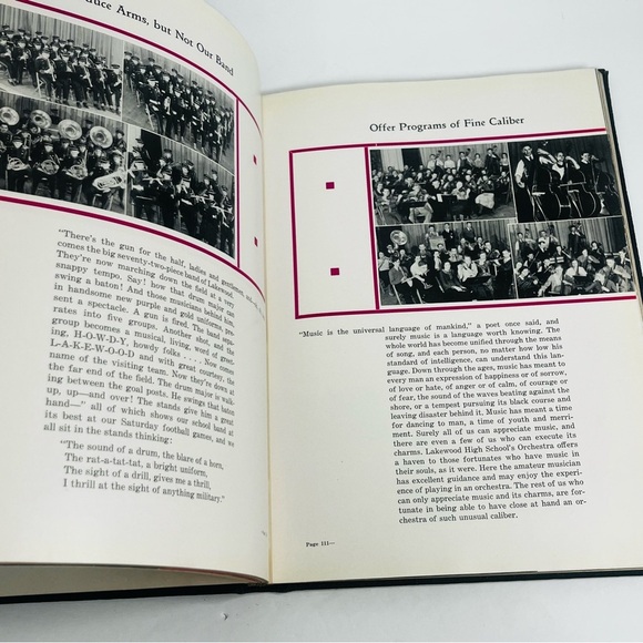 1933 lakewood high school yearbook ohio vintage cinema - Picture 6 of 13